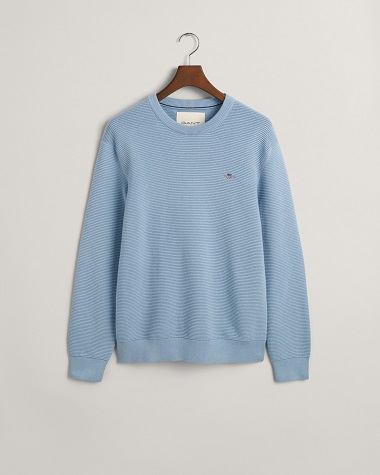 GANT Textured Cotton Crew Neck